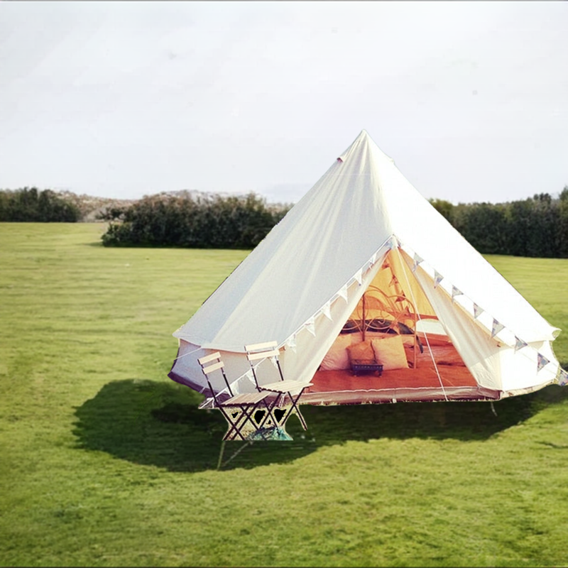 Luxury Camping Tent, Glamping Tent Oxford Cloth Waterproof and Mildew Proof Different Sizes