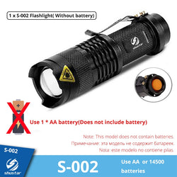 Mini Rechargeable LED Flashlight Use XPE + COB lamp beads 100 meters lighting distance Used for adventure, camping, etc.