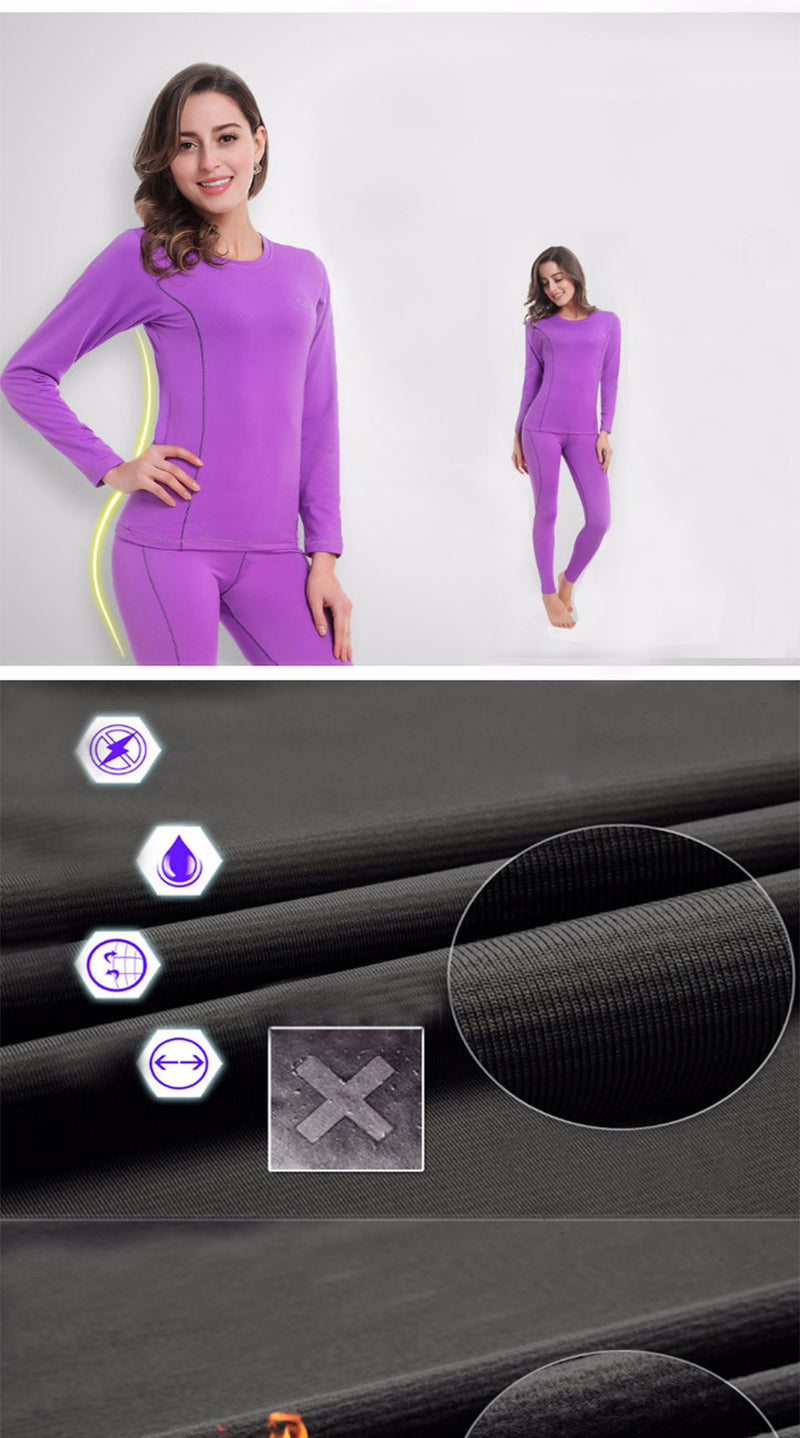 Thermal Skiing Underwear Women Quick Dry Long Johns for Winter Outdoor