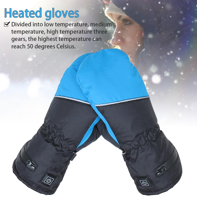 Heated Mittens Gloves three-level Heating Electric Rechargeable Insulated Touch Screen Breathable Waterproof