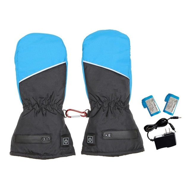 Heated Mittens Gloves three-level Heating Electric Rechargeable Insulated Touch Screen Breathable Waterproof