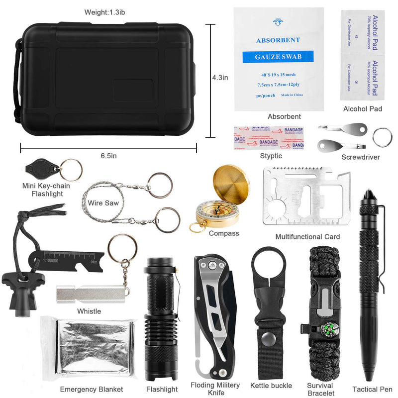 18 in 1 Outdoor Survival Kit