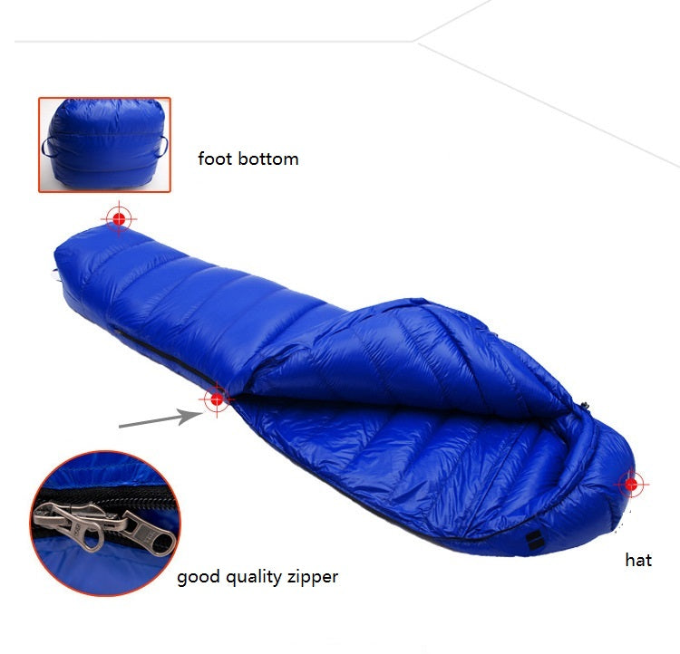 CADENO Winter Autumn Ultra Light Mummies Ultra Light Down Sleeping Bag Outdoor Travel Camping Nylon White Duck Down Sleeping Bag