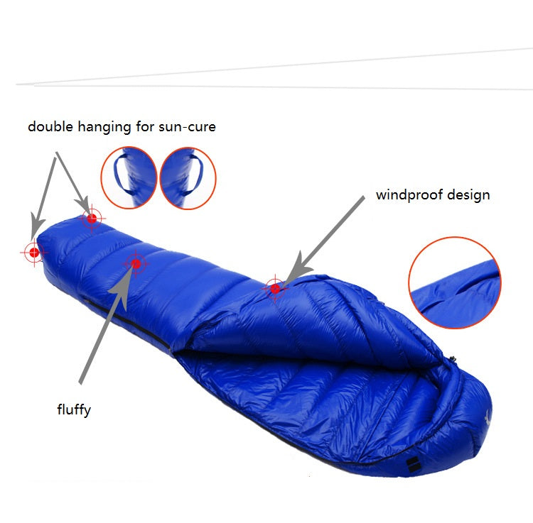 CADENO Winter Autumn Ultra Light Mummies Ultra Light Down Sleeping Bag Outdoor Travel Camping Nylon White Duck Down Sleeping Bag