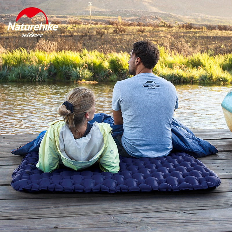 Naturehike Outdoor 2 Person Inflatable Mattress Ultralight Sleeping Pads Air Mattresses Camping Mat Cushion With Fill Air Bag