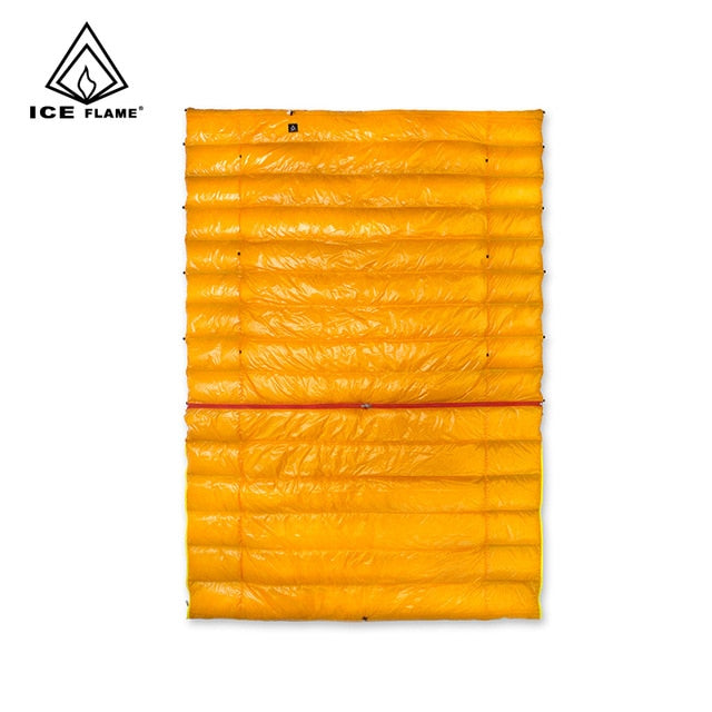 Ice Flame UL 20D 90% White Duck Down Sleeping Bag Blanket Sleeping Quilt Underquilt For Hammock Backpacking Camping Hiking