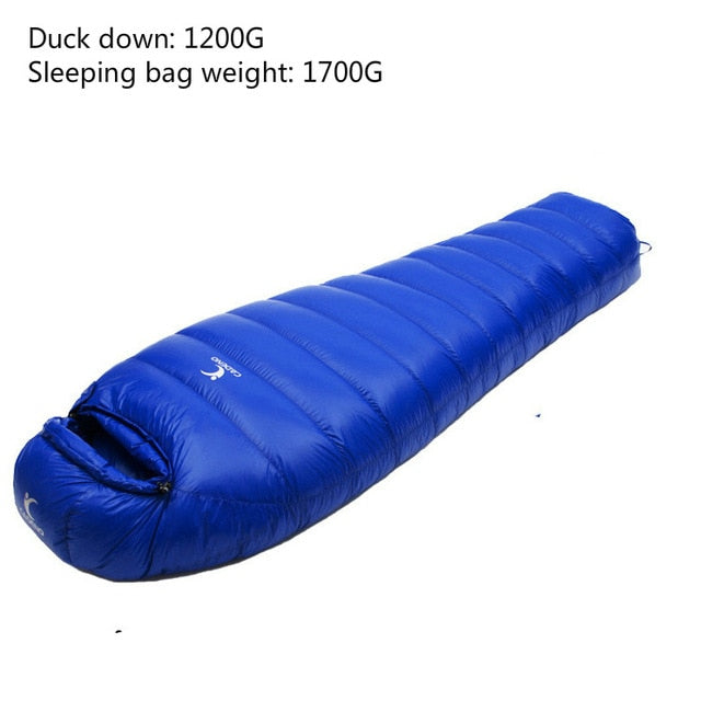 CADENO Winter Autumn Ultra Light Mummies Ultra Light Down Sleeping Bag Outdoor Travel Camping Nylon White Duck Down Sleeping Bag