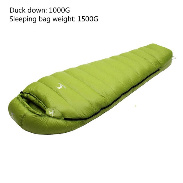 CADENO Winter Autumn Ultra Light Mummies Ultra Light Down Sleeping Bag Outdoor Travel Camping Nylon White Duck Down Sleeping Bag