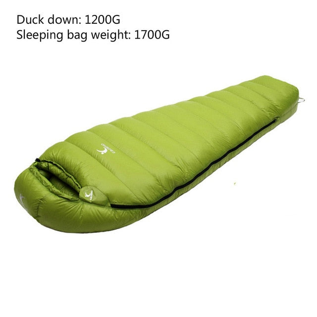 CADENO Winter Autumn Ultra Light Mummies Ultra Light Down Sleeping Bag Outdoor Travel Camping Nylon White Duck Down Sleeping Bag