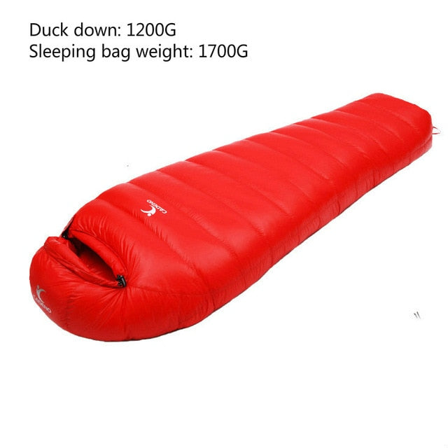 CADENO Winter Autumn Ultra Light Mummies Ultra Light Down Sleeping Bag Outdoor Travel Camping Nylon White Duck Down Sleeping Bag