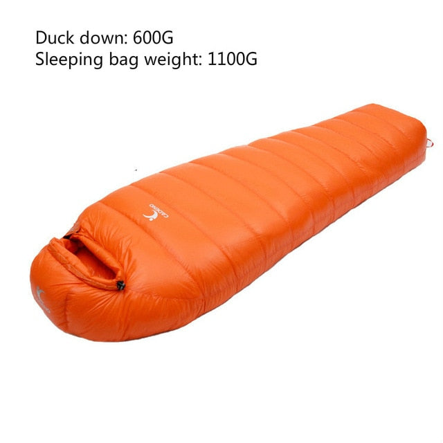 CADENO Winter Autumn Ultra Light Mummies Ultra Light Down Sleeping Bag Outdoor Travel Camping Nylon White Duck Down Sleeping Bag