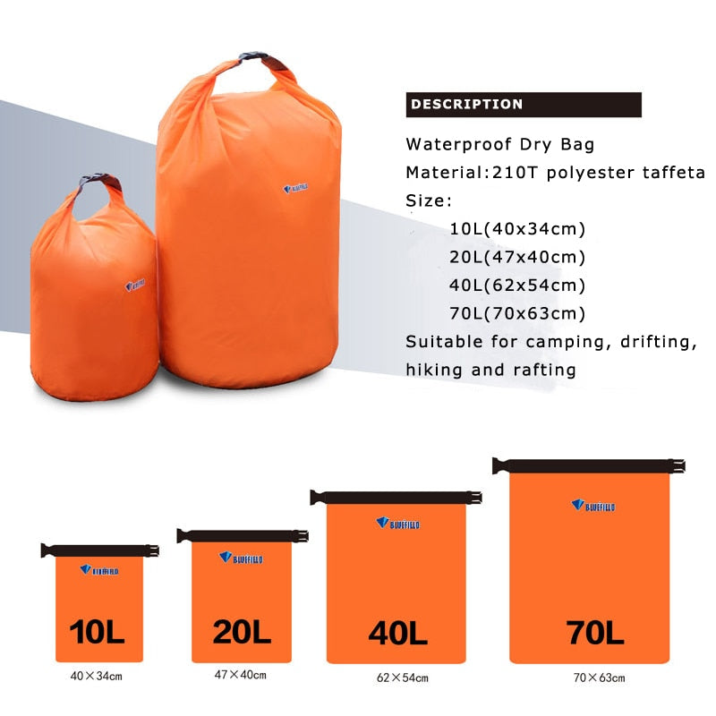 2.6 gallon and 5.2 gallon Waterproof Dry Bag