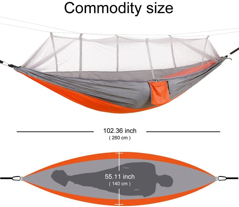 1-2 Person Hammock with anti mosquito net