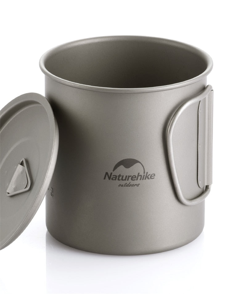 Naturehike Titanium Cup Titanium Bowl Titanium Mug Camping Cookware Outdoor Backpacking Titanium Tableware Camping Equipment