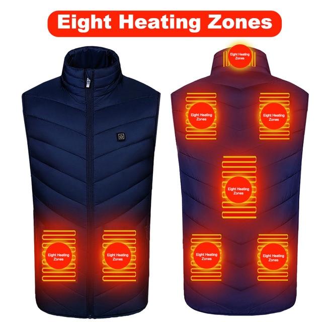 Warm Unisex Winter USB Infrared Heating Vest: Electric Heating Jacket