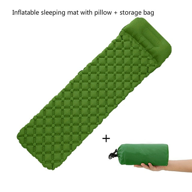 Camping Mat Self Inflatable Mattresses Camp Inflatable Mattress Outdoor Camp Mat 4 Color Tent Mat Sleeping Pad Hiking Trekking