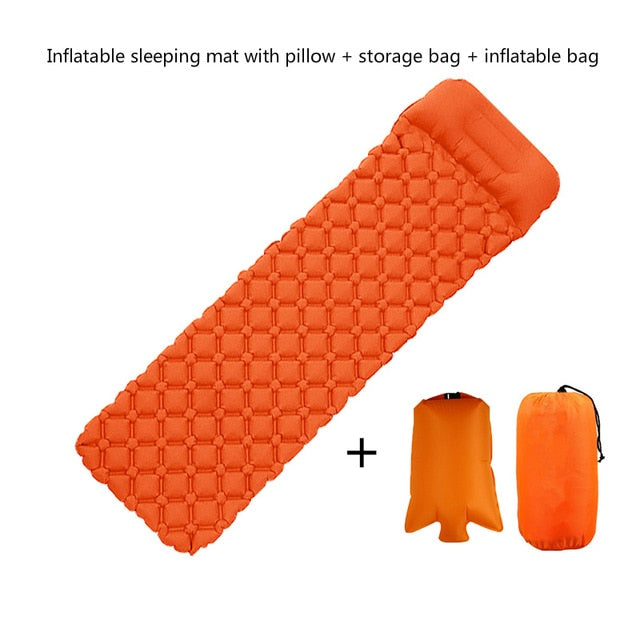 Camping Mat Self Inflatable Mattresses Camp Inflatable Mattress Outdoor Camp Mat 4 Color Tent Mat Sleeping Pad Hiking Trekking