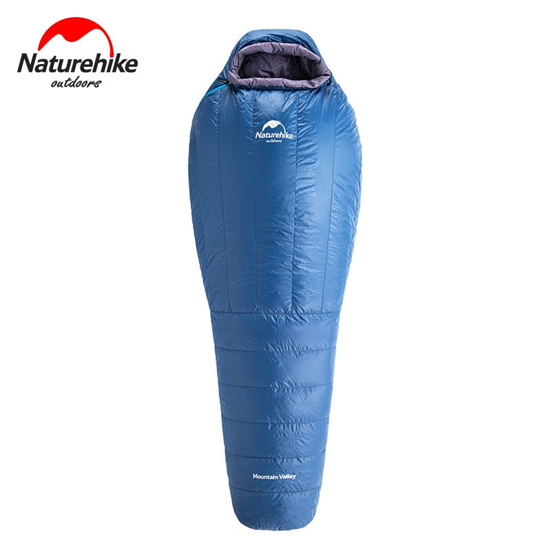 2020 New Naturehike Goose Down Mummy Sleeping Bag  Winter 20D 400T Nylon  Waterproof  Warm Sleeping Bag Portable Camping Travel