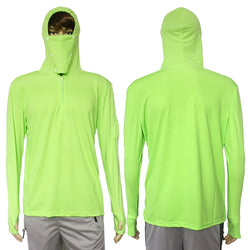 Shirt Anti-UV Breathable Quick Dry Hooded with mask